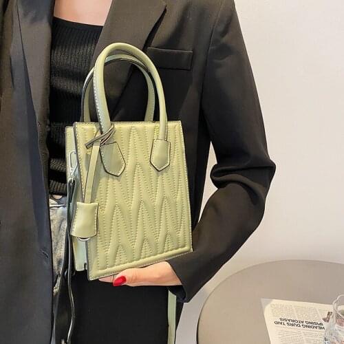 Abay New Scarves Design Small Simple PU Leather Shoulder Crossbody Bag for Women 2021 Summer fashion luxury Handbags Purses