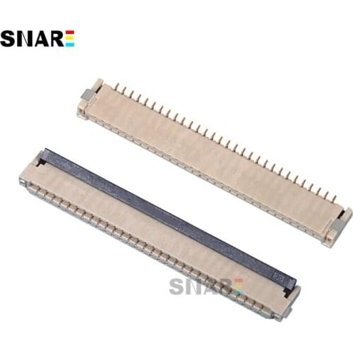 100PCS/LOT FPC Connector 1.0mm Spacing 2.0MM High Up And Down Contact Rear Lock Terminal Gold Plating 4PIN 5PIN 6PIN 8PIN 10P