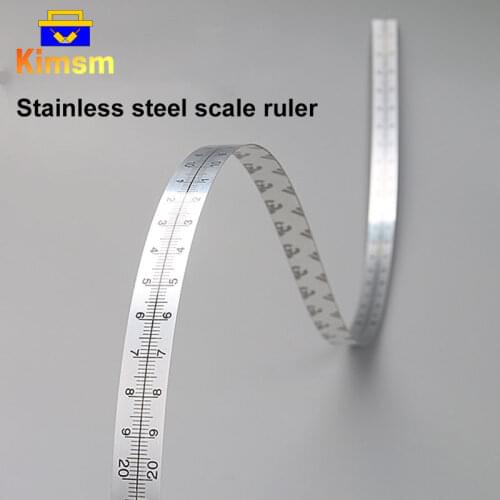 60/100/150/250cm Stainless Steel Tape Adhesive Ruler For Woodworking Two-way Reading Clear Scale Width 12.5mm DIY Measuring Tool