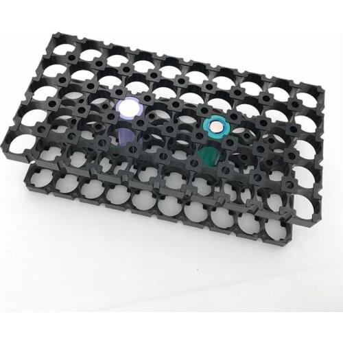 MasterFire 10pcs/lot 5*10 Cell 18650 Batteries Spacer Radiating Shell Plastic Heat Holder Bracket Battery Storage Box Brackets