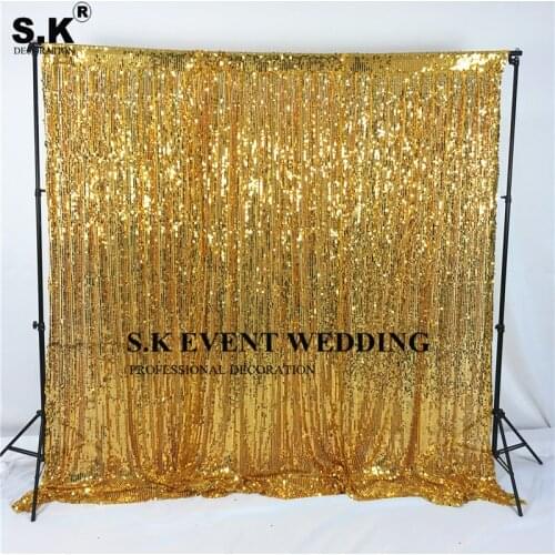 New Design Sequin Backdrop Curtain Wall Glitter Stage Background Photo Booth Our Door Wedding Event Banquet Decoration