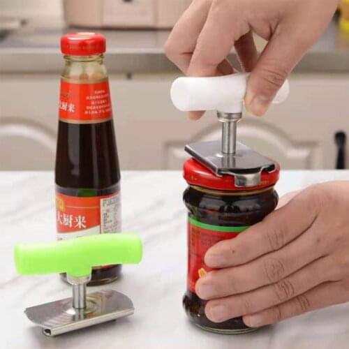 Stainless Steel Bottle Opener Function Dinner Can Opener Jar Bottle Adjustable Manual Beer Wine Bottle Easy Kitchen OpenersTool