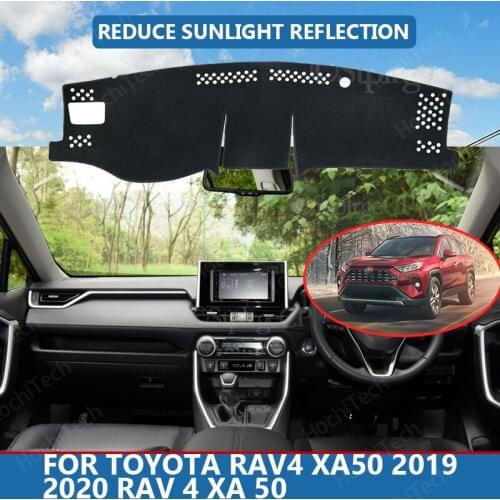Right Hand Drive High Polyester Fiber Anti-UV Car Dashboard Cover Mat for Toyota Rav4 XA50 2019 2020 RAV 4 XA 50 Cover