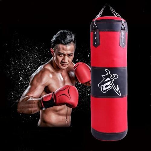 Empty Boxing Sandbag Home Fitness Hook Hanging Kick Punching Bag Boxing Training Fight Karate Punch Muay Thai Sand Bag