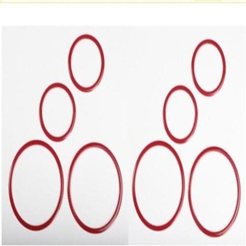 Refit HIPS Peach wood Carbon Fiber Outer ring of horn on door For Land Rover Range Rover Evoque 2012-2018Accessories Left