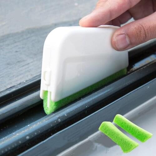 Door and window gap scouring pad decontamination cleaning brush bathroom kitchen floor gap household cleaning tool