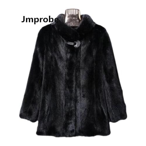 S/9Xl WomenS Short Section Imitation Fur Outwears Black White Winter Autumn Warm Oversized Fake Fur Jackets Casual Coats J3234