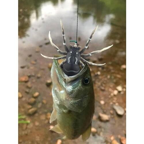 1pc Spider Soft Bait Silicone Bait Artificial Softbait Lures Artificial Soft Bait Lures Weedless FishingSupplies 8cm 7g