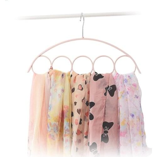 1 Piece Scarf Hanger PP Material Hanger For Scarves Plastic Circles Scarf Hanger Organizer Neck Tie And Belt Hanger