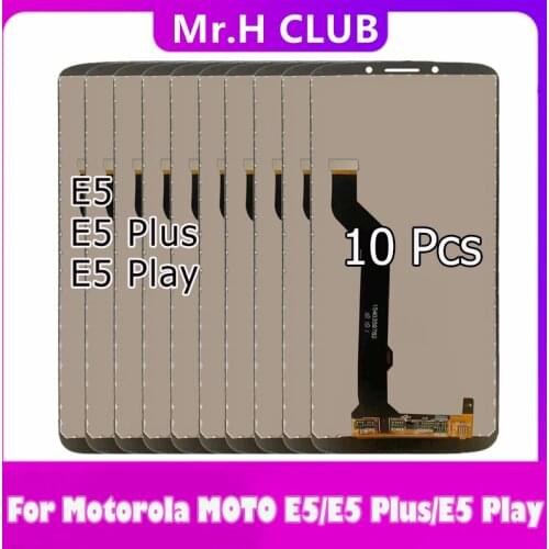 10 PCS For Motorola Moto E5 PLUS LCD XT1924 XT1924-1 E5 Play XT1920 LCD Display E5 XT1944 Touch Screen Assembly With Frame