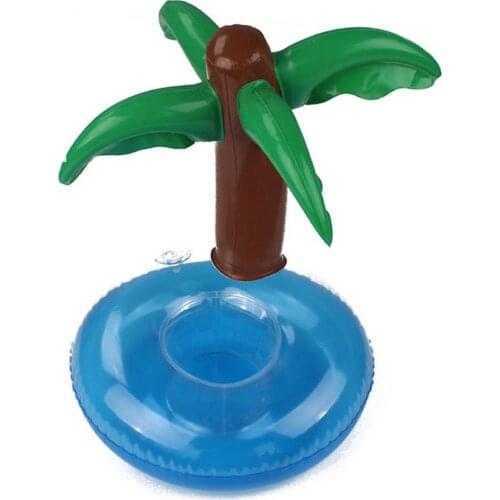 3D Palm Tree Drinking Can Holders Desk Decoration Inflatable Floating Cup Holder Cellphone Soap Holders 4
