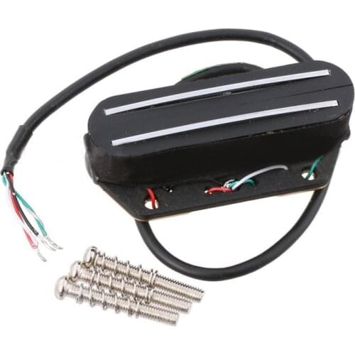 7.5k 4 Wire Magnetic Electric Guitar Dual Rail Style Bridge Pickup Replacement For Fender Telecaster Tele Guitar Pickup