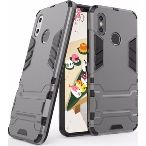 For Xiaomi Mi 8 Case Xiaomi Mi8 Cover 6.21" Shockproof Robot Silicone Rubber Hard Back Phone Cover for Xiaomi MI8 M8 Armor C