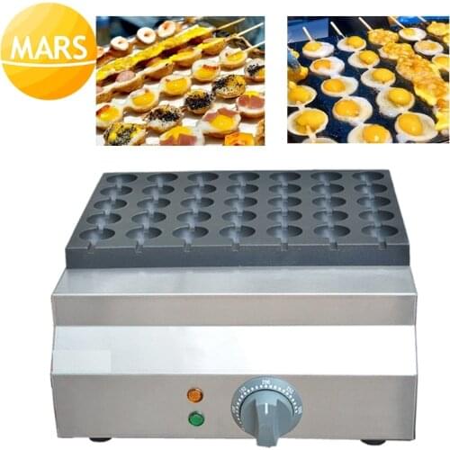 35 Holes Electric Roasted Bird Egg Grill Machine Quail Eggs Oven Iron Octopus Balls Stove Chibi Maruko Oven Takoyaki Maker