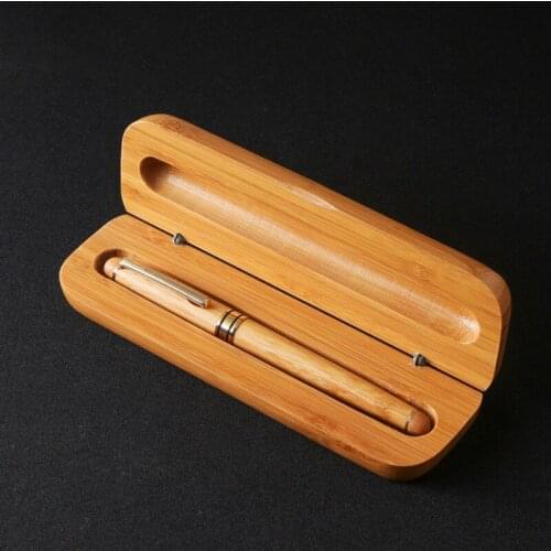 Hot Sale Bamboo Luxury Fountain Pen Ink 0.5mm Brand For Business Gifts Decoration Writing Office Ballpoint Pen Stationery