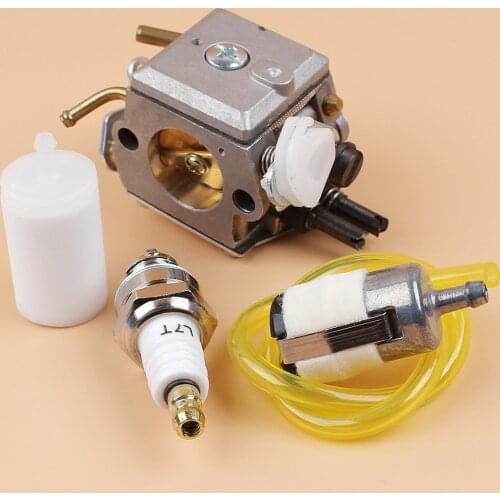 Carburetor Carby Fuel Hose Line Filter Spark Plug Kit For HUSQVARNA 365 371 372 XP 362 Chainsaw Parts Walbro HD-12 HD-6 Carb
