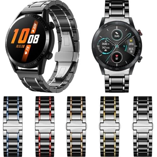 Ceramic strap for HUAWEI WATCH GT 2 / GT2 46mm 42mm Band Bracelet For HONOR Magic Watch 2 MagicWatch Watchband Luxury Straps