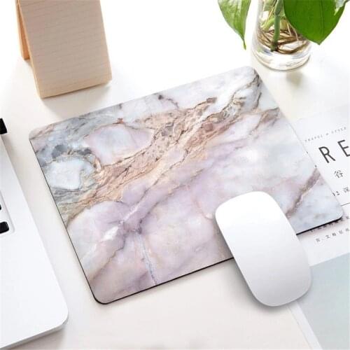 22*18cm Nordic Style Marble Mousepad for Gaming Laptop Computer Desk Mat Mouse Pad Wrist Rests Table Mat Office Desk Accessories