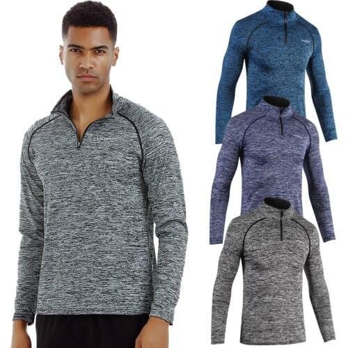 2019 New Men Running Jackets Fitness Sports Coat Sweatshirt Gym Fitness Training Outerwear Jacket Stand Collar Zipper Sweatshirt