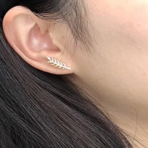 1pc Hot Punk Mujer Brinco Girl Boucle Bijoux Leaf Earrings For Women Jewelry Boucles Pendientes