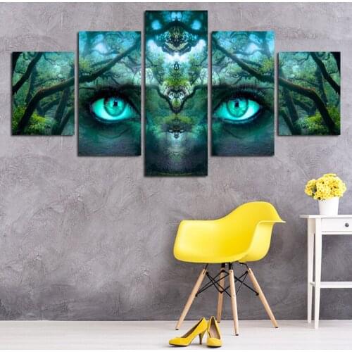 Nordic abstract fog forest landscape canvas poster art wall without frame home decoration TZ103