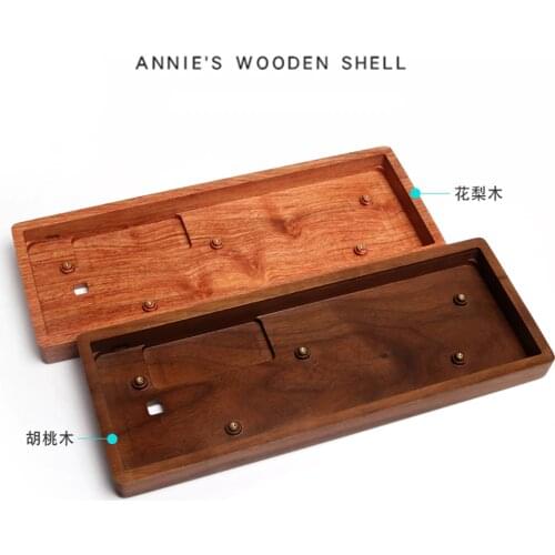 Special For ANNE Keyboard Solid Wood Keyboard Shell Walnut Rosewood Wooden Shell For Anne Bluetooth Keyboard Wood Case