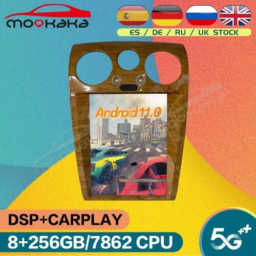 Vertical Screen Android 10 64GB Car Radio GPS Navigation For Bentley Speeding Supersport Multimedia Player Auto Stereo Head Unit