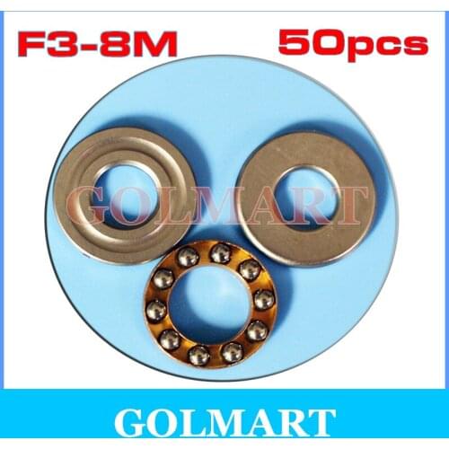 50pcs F3-8M Axial Ball Thrust Bearing 3mm x 8mm 3.5mm 450 Rc Helicopter for align Trex 450 Pro v3 B for 3mm shaft