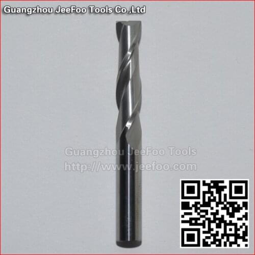 6*25mm 2 Double Two Flutes Carbide CNC Spiral Flat End Mill Engraving Bits