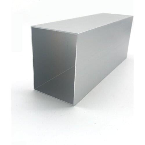 60mm*80mm*1.2mm square tube aluminum alloy hollow pipe rectangle straight duct vessel 100/200/300/400/500/550mm length