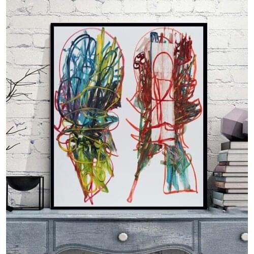 Aaron Garber Maiko 100% Hand Painted Pop Art Graffiti Artworks s Abstractt Painting on Canvas for Sitting Room