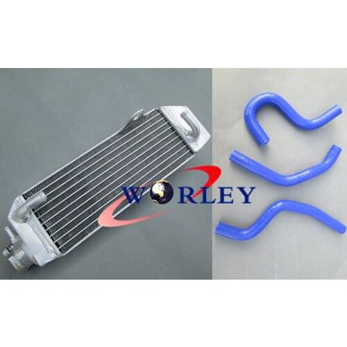 Aluminum racing Radiator +BLUE HOSE for HONDA CR80 CR80R 1997-2002 /CR85 CR85R 2003-2007 2005 04 05 06