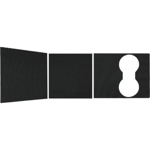 Car Center Console Wrap Kit Sticker Dashboard Matte Carbon Fiber Black For Tesla Model 3 Wholesale