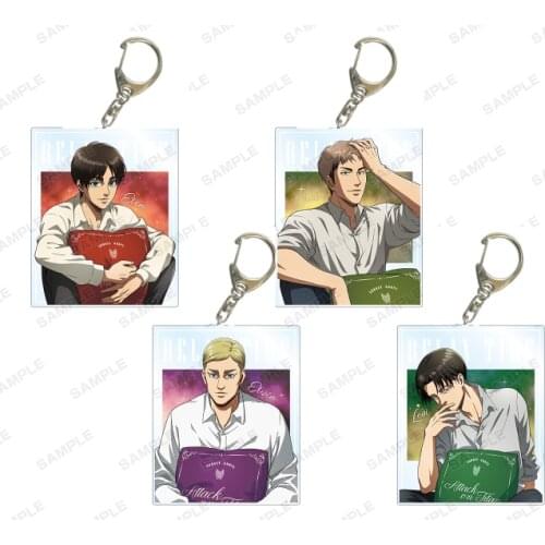 Anime Attack on Titan Pillow Series Eren Jager Rivaille Ackerman Acrylic Keychain Itabag Pendant Keyring Toy Decor Cosplay