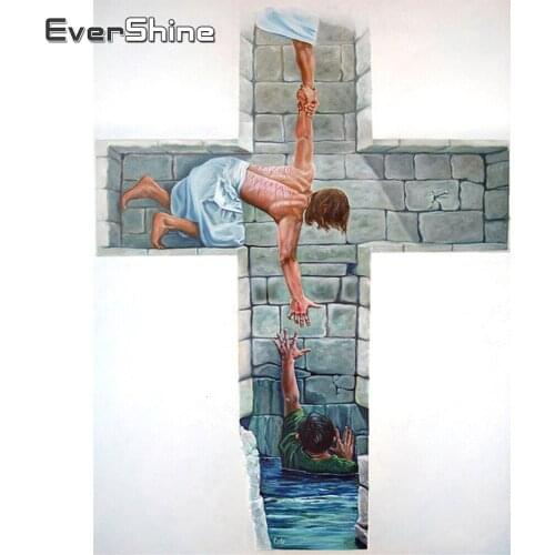 EverShine Diamond Painting Religion Cross Stitch 5D New Arrivals Full Square Diamond Embroidery Sale Handwork Bead Picture Kits