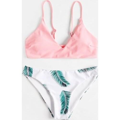 J-Bg Pink Large Two-piece Swimwear