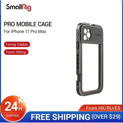 SmallRig Pro Mobile Cage For iPhone 11 Pro Max Pocket Protective With Cold Shoe Mounts Vlog Shooting kit - 2778