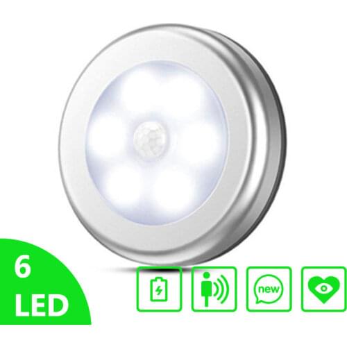 Dersoy Bead Sensor Cabinet Lights PIR Motion LED Bulbs Auto On and Off Closet Battery Power For home Wall Lamp Cabinet Stair