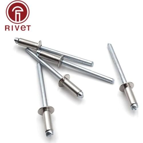 M4.8*8/9/10/11/12/13/14/16/18mm Stainless Steel Mushroon Head Break Mandrel Blind Rivets Round Head Opening Rivets Remaches