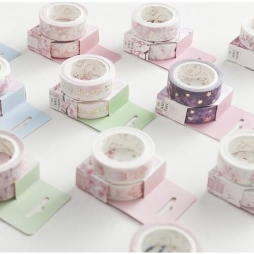 Cute Meet Sakura Paper Washi Tape Adhesive Tape Diy Scrapbooking Sticker Label Masking Tape