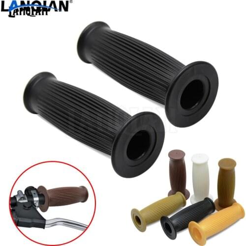 For Honda CBR Suzuki GSXR TRIUMPH High Quality 25/28mm Motorcycle Handlebar Grips Vintage Cafe Racer Retro Hand Grip Accessories