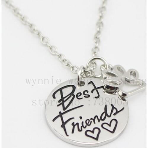 2015 new Pet Memorial Necklace"best friend"paw Print Heart Necklace Benefits Animal Rescue Dog Lovers Jewelry