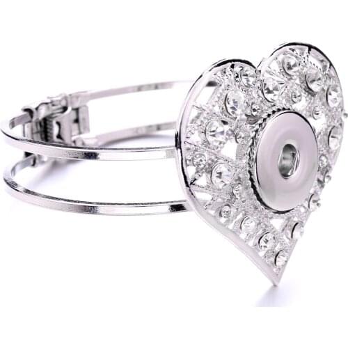 New Snap Jewelry Vintage 18mm Metal Snap Button Bracelet Bohemian Watches Women Jewelry Pulseras Button Bracelet