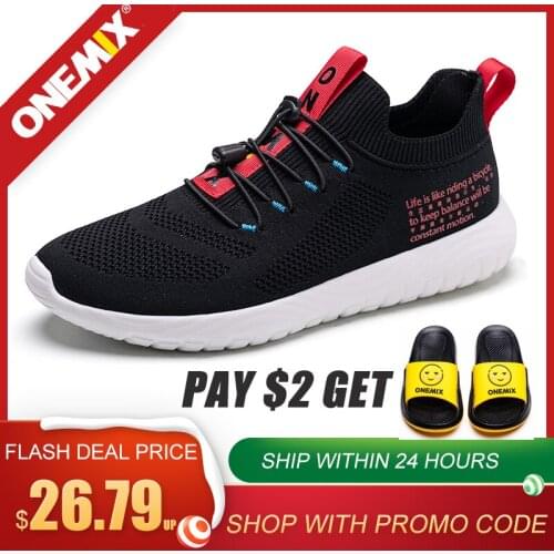ONEMIX Men Sneakers Women Breathable Mesh Socks Sport Running Shoes Outdoor Walking Jogging Trainer Tennis Athletic Shoes