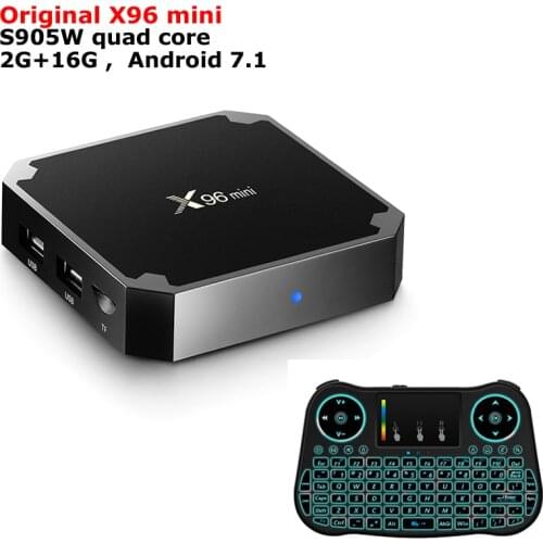 Genuine X96 MINI Smart TV Box Amlogic S905W Quad core 2G/16G Android 7.1 IR Cable WIFI 3D 4K HDR Set Top Box Media Player