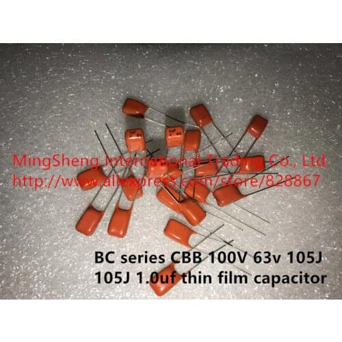 Original new 100% BC series CBB 100V 63v 105J 105K 1.0uf 1UF thin film capacitor (Inductor)