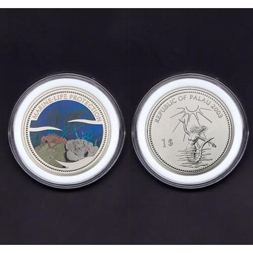 Palau 1dollar Genuine Original Coins 100% Real Issuing Collection Coins Unc 2003