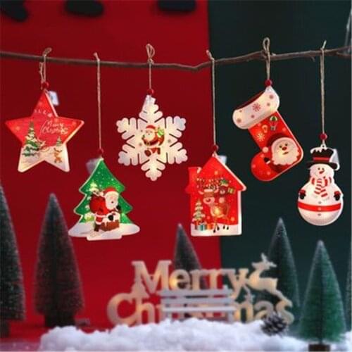 Christmas Decoration for Home Star Snowflake Light Christmas Ornaments New Year Decoration Xmas Tree Light Navidad 2022 Kerst