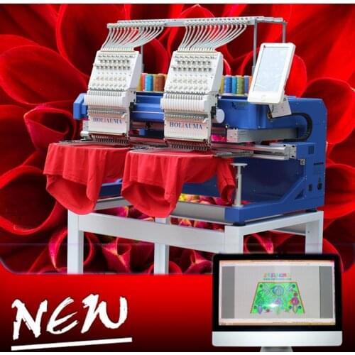 China 10 years service ! Top quality wholesale cheap price automatic computer hat embroidery machine same like tajime 2 head