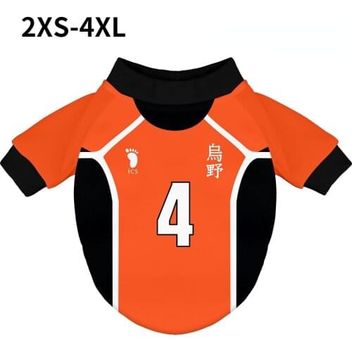 Haikyuu Pet Large Dogs Hoodies Jacket Coat Puppy Clothing Small Medium Big Dogs Chihuahua Golden Retriever Husky Outfit XXS-4XL